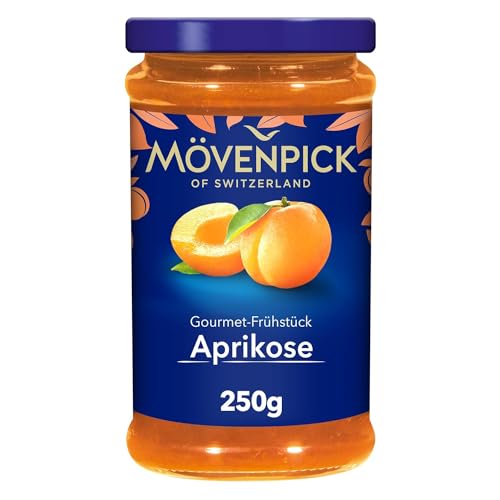 Mövenpick Gourmet-Frühstück Aprikose, Premium Fruchtaufstrich, 250 g