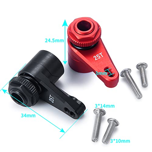 Klaxon de bras servo 25T en alliage résistant aux chocs Axial - 2