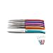 Produktbild LAGUIOLE - Laguiole Cristal 6er Set Steak Messer mit durchscheinenden farbigen Griffen