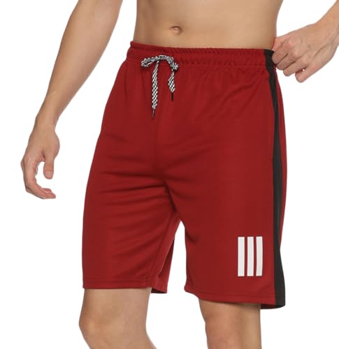 Image of Polyester Sports Shorts for Boys & Girls with Zipper Pockets
