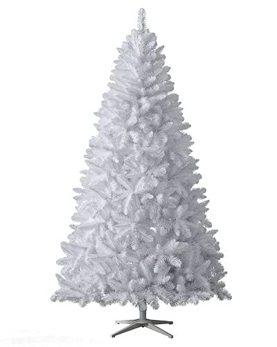 Treetopia Winter White 7-Foot-Tall Artificial Full Bodied Unlit Christmas Tree Colorful Holiday Decoration with Premium White Stand and Easy Assembly Treetopia Winter White 7-Foot-Tall Artificial Full Bodied Unlit Christmas Tree Colorful Holiday Decoration with Premium White Stand and Easy Assembly