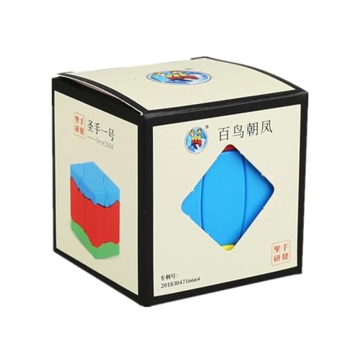 Image of SengSo Birds 3x3 Shape Mod Speed Cube | Phoenix Cube Stickerless Design | Unique 3-Color Shape-Shifting Logic Puzzle, 57mm Compact 90g Brain Teaser Puzzle