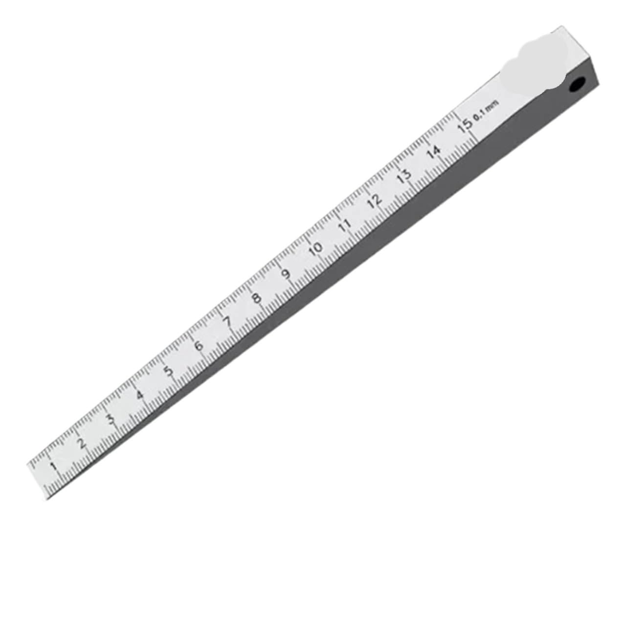 Feeler Gauges, Stainless Steel Slope Ruler Flatness Detection Feeler Gauge Gap Wedge 0.05(1-15mm)