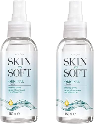 AVON SKIN SO SOFT Original Dry Oil Spray 5 fl.oz (Double Pack)