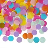 10000 Pieces 1 Inch Round Tissue Paper Confetti, 3.5 oz Multicolor Round Tissue Confetti, for Weddings, Anniversaries, Arts Craft DIY Scrapbooking