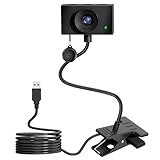 Danyesth Webcam for Laptop, 1080p USB Webcam for PC with Microphone for Conference Video Call, Manual Focus, Wide Angle, Auto Light Correction