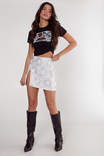 Star Diamante Detail Skirt2