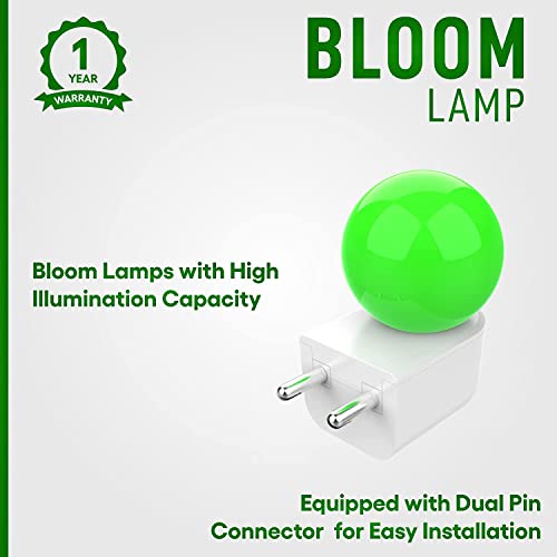 Image of Epic 0.5-Watts Plug & Play B22 LED Bulb For Home, (Green, Pack of 1)