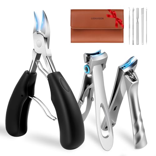 LIONVISON Seniors Toenail Clippers Kit