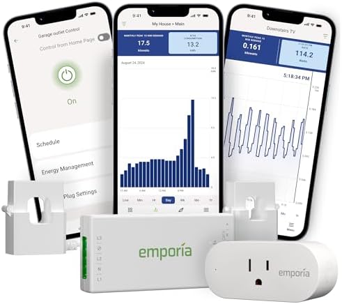 Emporia Vue 3 Home Energy Monitor + 1 Smart Plug Bundle - Whole H...