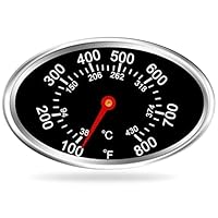 Grill Lid Thermometer Heat Indicator Replacement for Grill Master Nexgrill, BBQ Temperature Gauge for Nexgrill Outdoor Dining Cooking Tool Accessories