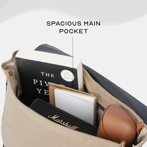 Image of Assembly Kairo 23L Laptop Backpack for Men Women 15.6 Inch Premium PU Leather Office Travel Bag with Tablet Compartment