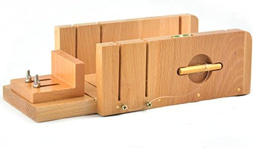 Wooden soap making mold, Adjustable DIY Handmade Loaf Soap Cutter made of Beech wood- POPURO (TM)