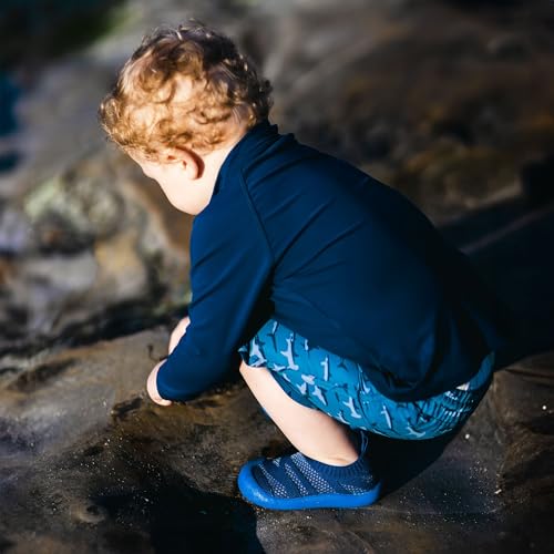 Image of JAN & JUL Slip-on Knit Shoes, Machine Washable and Lightweight Sneakers for Toddler Boys and Girls