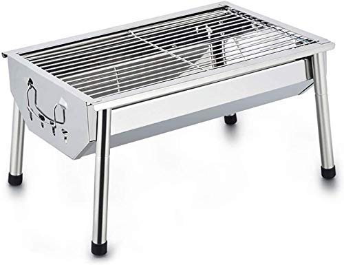 Innengrills, Grillen von Holzkohlegrill aus Edelstahl für den Haushalt 3-5 Personen Außengrillofen Field Carbon Grill