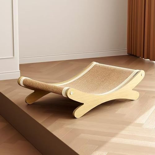 Rascador de gatos de 13 cm de fibra natural que protege puertas y sofás en casa 8