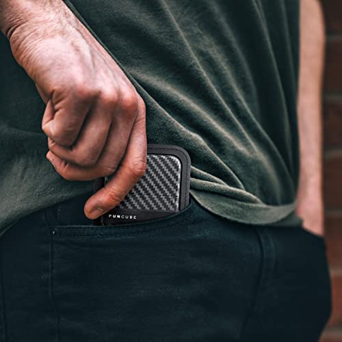 PUNCUBE Men’s Card Holder Wallet,Slim Minimalist Wallet With Key Holder and Phone Stand, Key Wallet, Rfid Blocking Wallet2