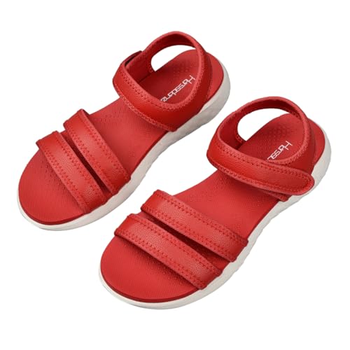 Sandalias de senderismo mujer con velcro ajustable y plataforma cómoda Harssidanzar 4