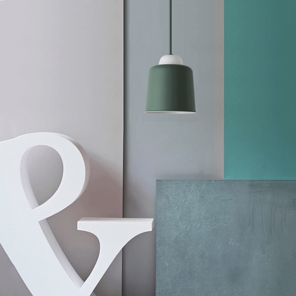Nowoczesna minimalistyczna żelazna lampa wisząca, 9,4-calowa oprawa wisząca z osłoną garnka, kolorowy abażur Lampa wisząca do oświetlenia wewnętrznego, żyrandol sufitowy do restauracji, salon