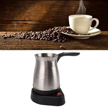 Hatir Köz - Machine À Café Torréfié Turque - Crème - Capacité 5 Tasses - Grande Mousse - 535 W