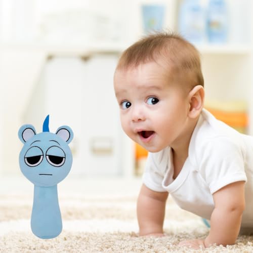 Image of Blue Shy Sprunki Plush Toys