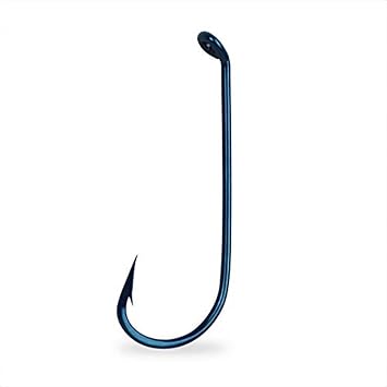 Mustad Virginia Hook, Hollow Point, Down Eye - Blued 4