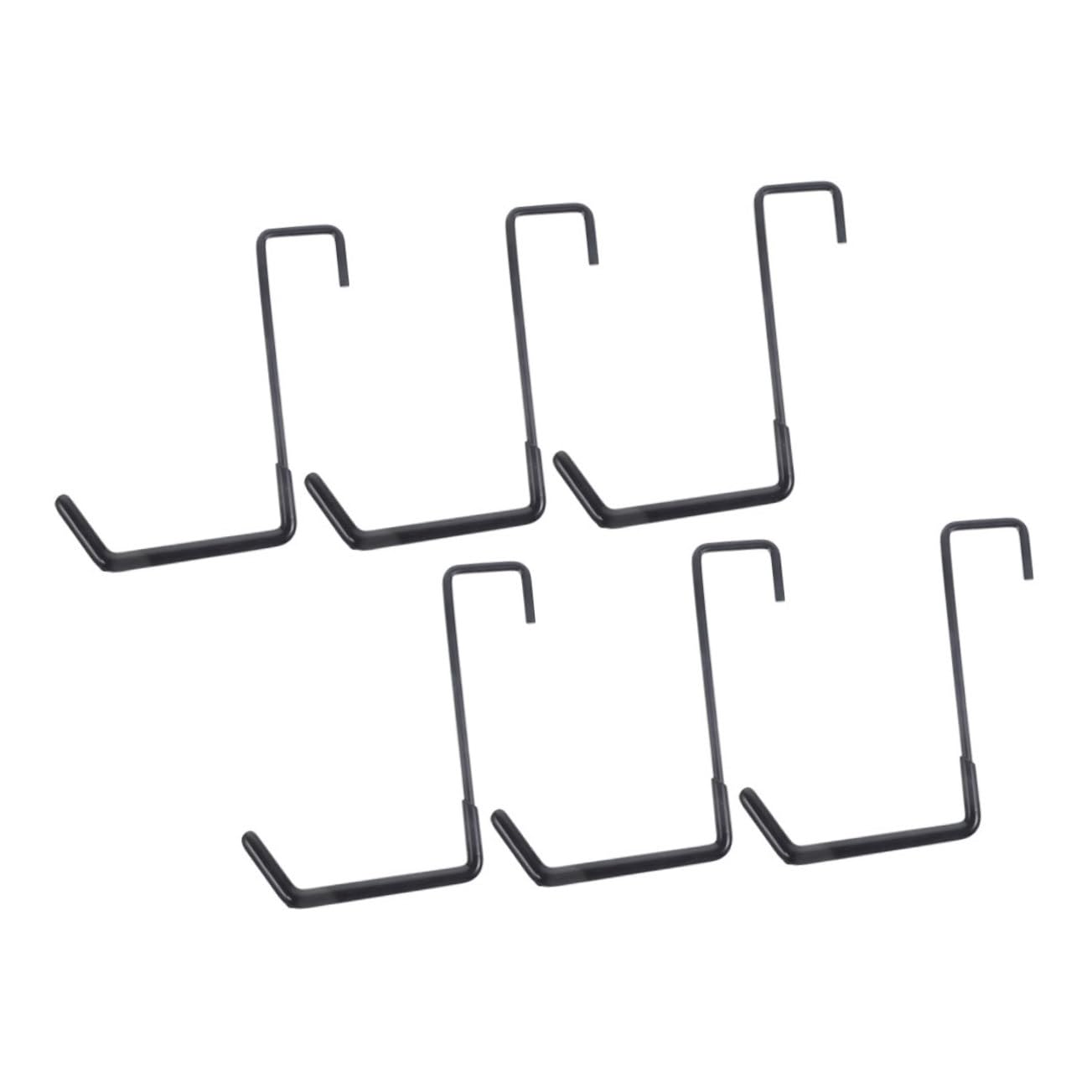 Cabilock 6 Pcs Supports D'outils pour Mur de Garage Crochets Muraux pour Suspendre Organisateurs de Stockage en Fer et Pvc pour Outils, Échelles et Vélos