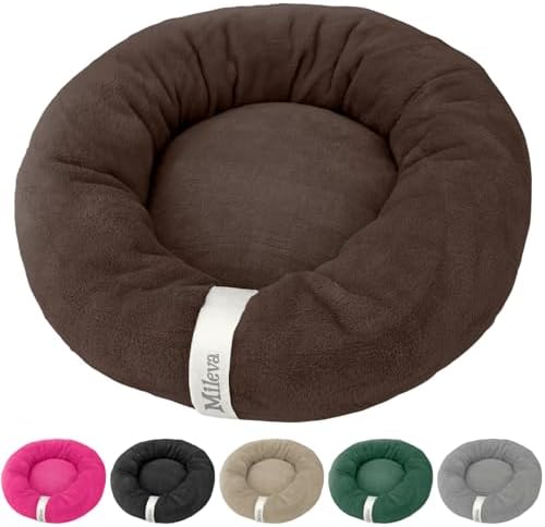 Cama De Gato Caminha Nuvem Ninho Pet Soft Redonda 50cm (Tabaco)