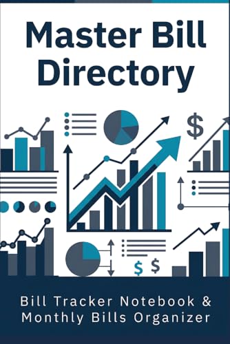 Master Bill Directory - Bill Tracker Notebook & Monthly Bills Organizer: Financial Planner with Debt Snowball & Cash Flow Tracker Logbook for Household Expense Management image 2