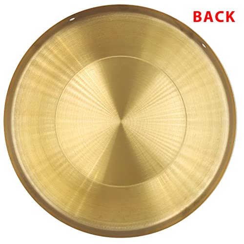 Gong Instrument (8.7Inch/22Cm),Chinese Traditional Percussion Instrument Brass Gong With Wooden Mallet And Red Hanging Ribbon, Suitable For Wedding Opening Celebration… #TOP3