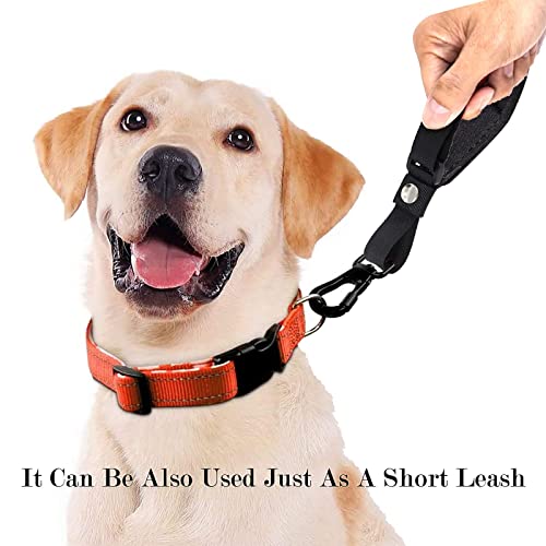 LFCXHTY Pacote com 2 alças ajustáveis para mãos livres, correia de segurança para cães, design de ve