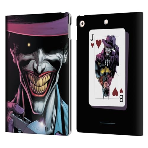 Étui cuir iPad 10.2 Batman Three Jokers housse rabat
