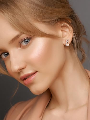 SILVERCUTE 925 Sterling Silver Cat Cute Ring and Stud Earrings3