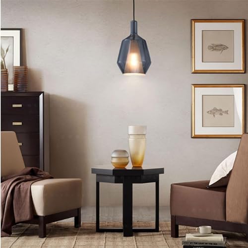 Lampe suspendue bleue créative pour briser la monotonie de votre salon