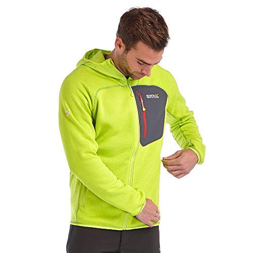 Chaqueta de senderismo Regatta Cartersville verde lima XXL de hombre