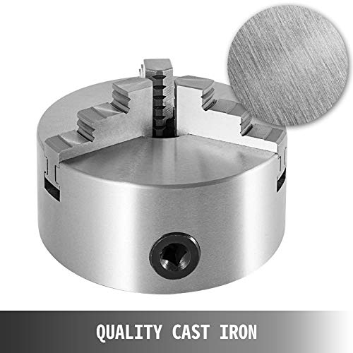 Vevor K11-125 Lathe Chuck 5", Metal Lathe Chuck Self-Centering 3 Jaw, Lathe Chuck With Two Sets Of Jaws, For Grinding Machines Milling Machines #TOP1