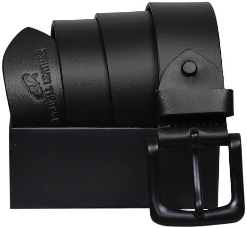 Image of RABELL Genuine Leather Belt for Men Leather Original | Belt for Men Formal & Casual Original Branded belt | Adjustable size Fits Waist up to 46 inches 1.5in Width Zinc Casted Buckle Comes in Gift Box