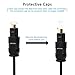 JIUWU 8M Black Digital Fiber Optical Audio SPDIF TosLink Cable