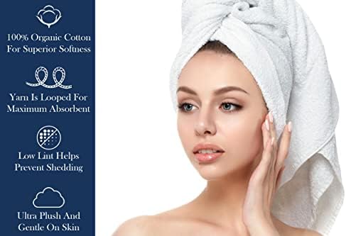 Delara Organic Cotton Luxuriously Plush Bath Sheet | GOTS & Oeko-TEX Certified | Premium Hotel Quality Towels | Feather Touch Technology| 650 GSM Long Staple|Soft, Quick Dry & Ultra-Absorbent 36"x70" - Thumbnail 3