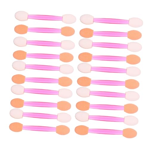 FOYTOKI 80個 アイシャドウスティック デュアルヘッド アイシャドウ ブラシ 化粧用アイシャドウブラシ メイクアップ アイシャドウ ブラシ 非ラテックス