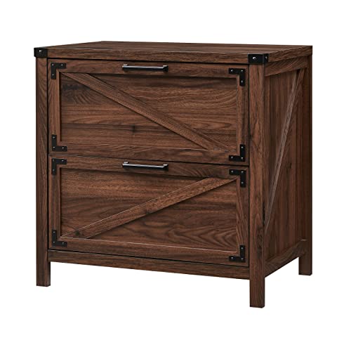 Jxqtlingmu 2-Drawer Lateral File Cabinet,Engineered Wood Storage Cabinet Organizer With Durable Slide Rails,Home Office Cabinets For Office, Bathroom, Home, Laundry Room,Brown #TOP2