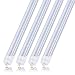 8FT T8 FA8 5000K LED Light Tube 45W Replacement 100W Fluorescent Lamp Shop Light Bulb, Single Pin FA8 Base Dual-Ended Power Daylight White Clear Cover, AC 85-265V 4 Pack