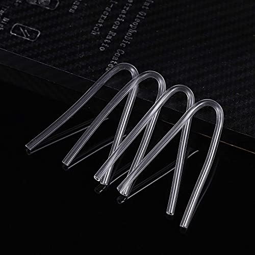 iplusmile Hearing Aid Tubes - Preformed BTE Earmold Hearing Aid Tubes - 3mm Clear PVC Tubing for Hearing Machine(4PCS)