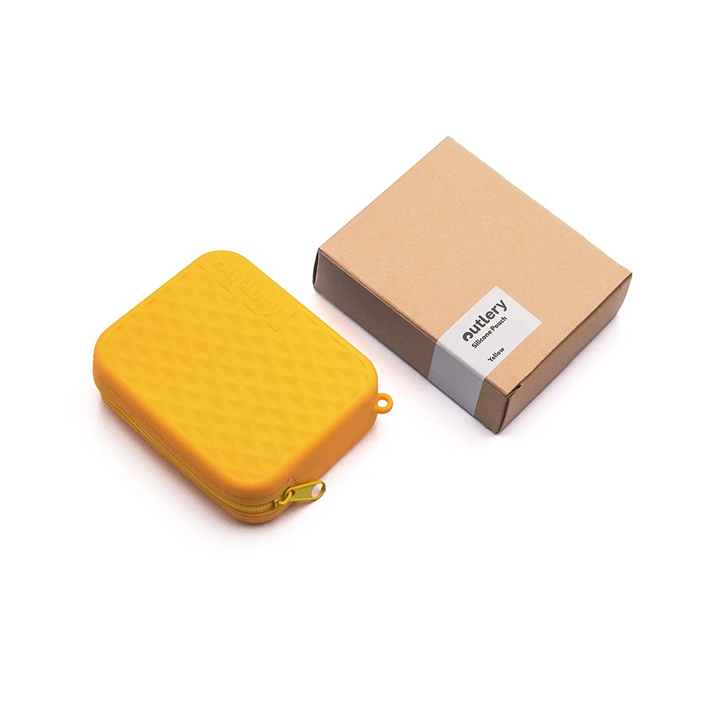 Silicone Pouch for Outlery Travel Cutlery - a Silicone Pocket to Protect and Transport Your Foldable On-The-Go Cutlery Set by Outlery