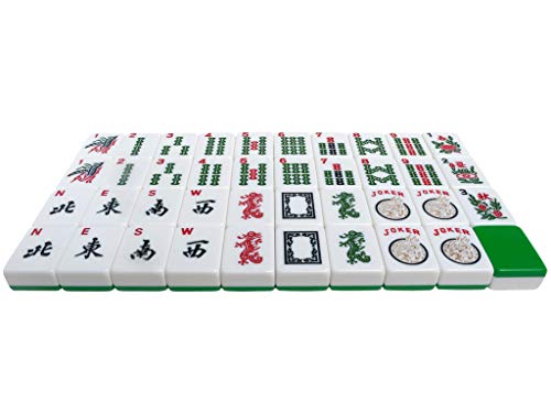 Set clásico de Mahjong con dados y estuche de aluminio miniatura 5