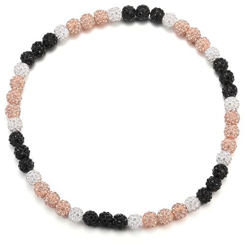 Padres Baseball Beaded Necklace for Men Bling Rhinestone Baseball Drip Accessories Sparkly Brownish Gold Black White Diamond Ice Collection Chain Necklace Cool Fun Gifts for baseball Player Team Lover