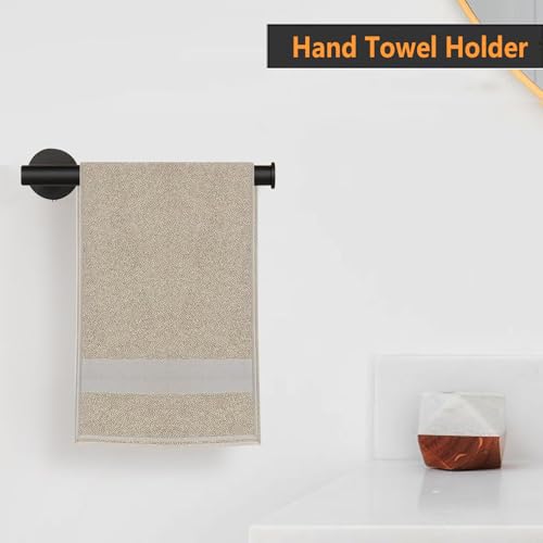 Sotuai 2-Piece Hand Towel Holder - 9" Bathroom Towel Holder - Matte Black by Sotuai - Used condition - Image 2