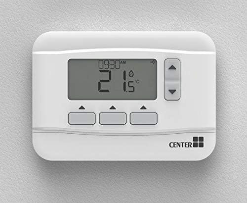 Center RF Wireless Thermostat mounted on a wall