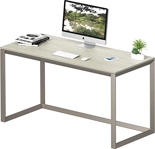 Shw Triangle-Leg Home Office Computer Desk, Silver/Gray #TOP4