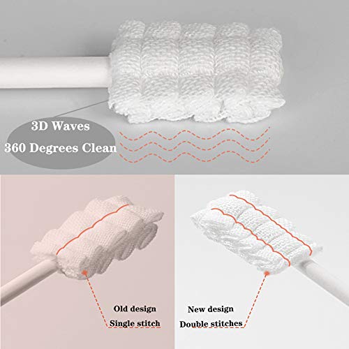 100 Pcs Baby Disposable Gauze Toothbrush,Baby Tongue Cleaner Scraper Newborn,Infant Mouth Oral Care Cleaning Swabs for 0-36 Month - Thumbnail 3